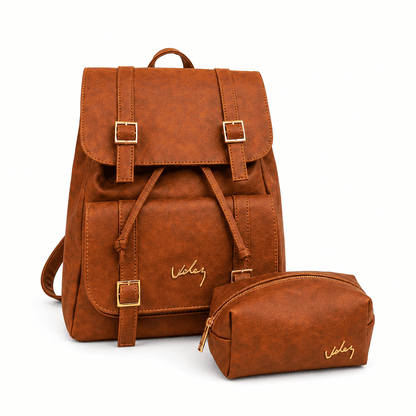 Morral y Cosmetiquera 100% Originales Velez en Cuero
