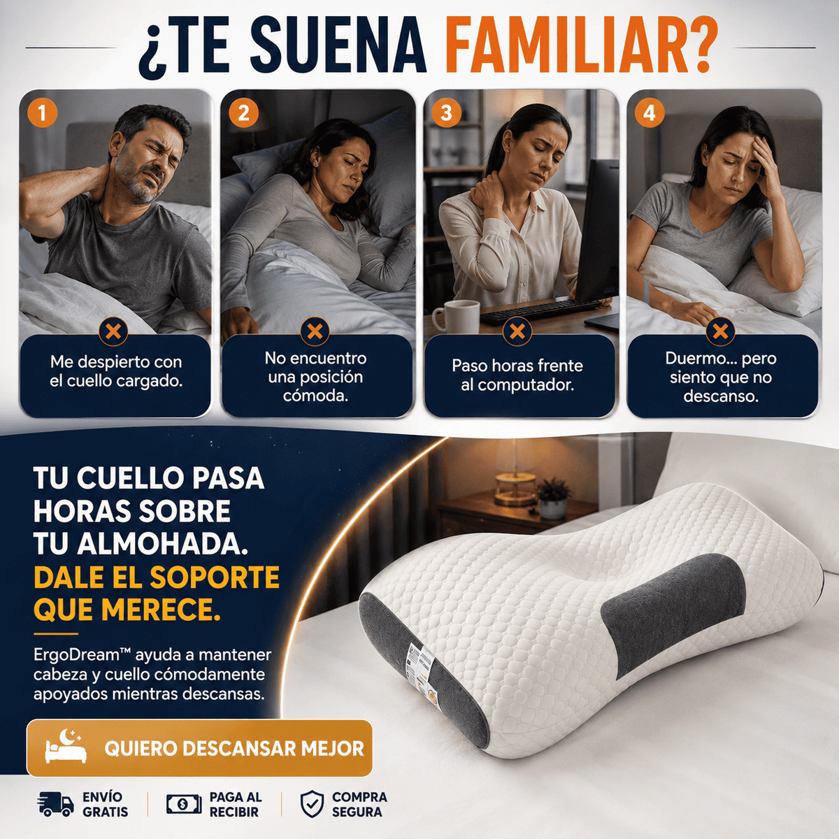 2 Almohadas Ergodream Cozatti