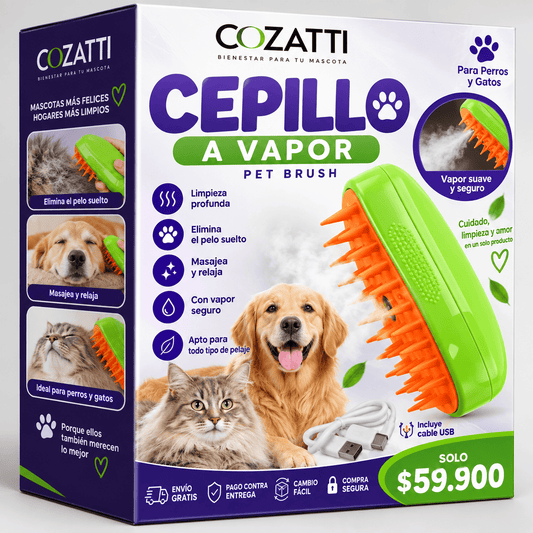 CEPILLO A VAPOR PARA MASCOTAS🐾