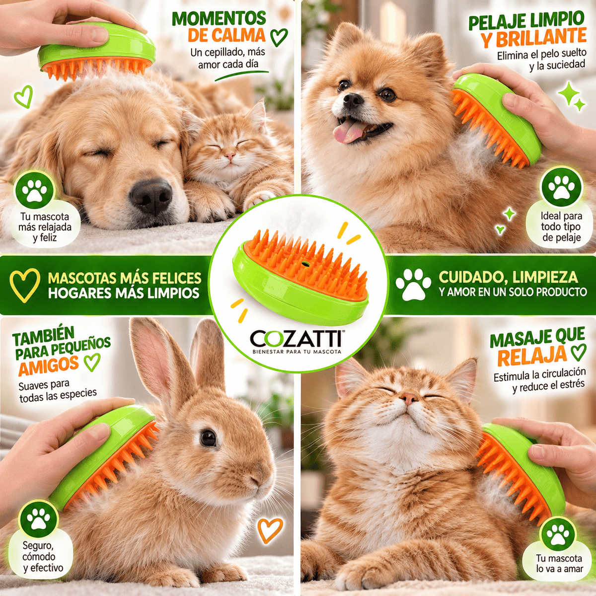 CEPILLO A VAPOR PARA MASCOTAS🐾