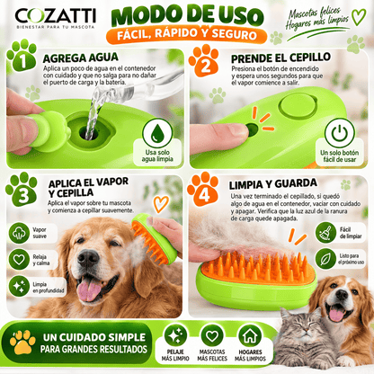CEPILLO A VAPOR PARA MASCOTAS🐾