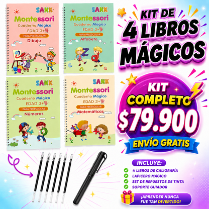 KITS MÁGICOS DE CALIGRAFÍA - REUTILIZACIÓN INFINITA