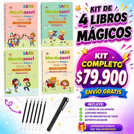 KITS MÁGICOS DE CALIGRAFÍA - REUTILIZACIÓN INFINITA